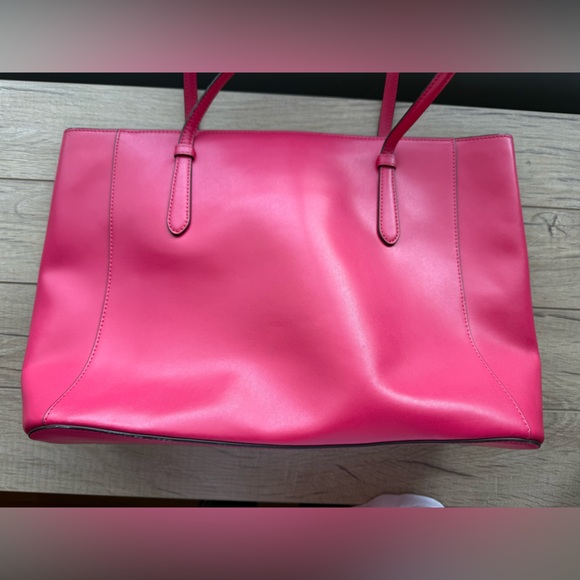 Kate Spade Pink Carry All Leather Tote Bag - Picture 4 of 10